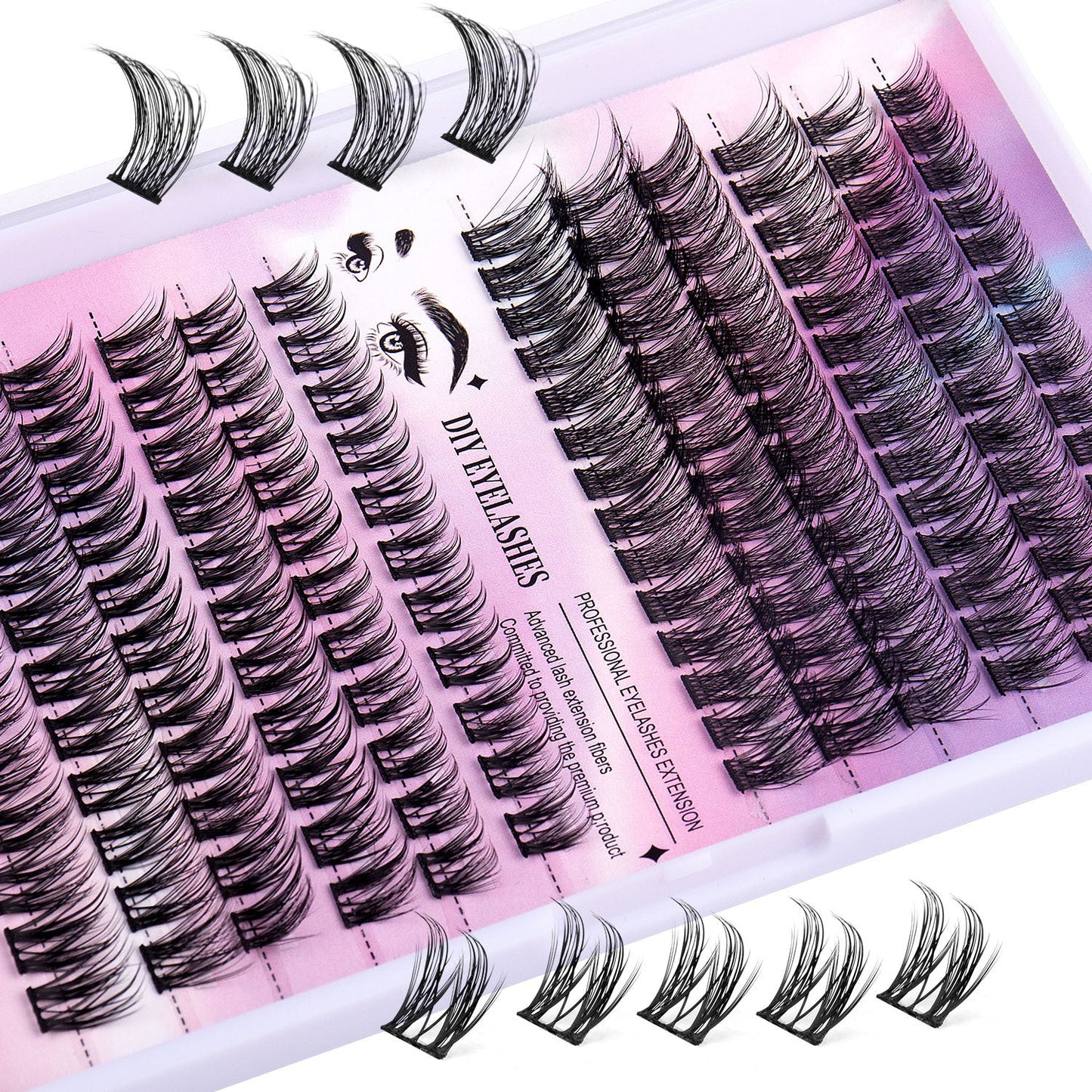 Cluster Lashes – 12 Rows of 150 Segmented Lash Clusters Louisiana Mart