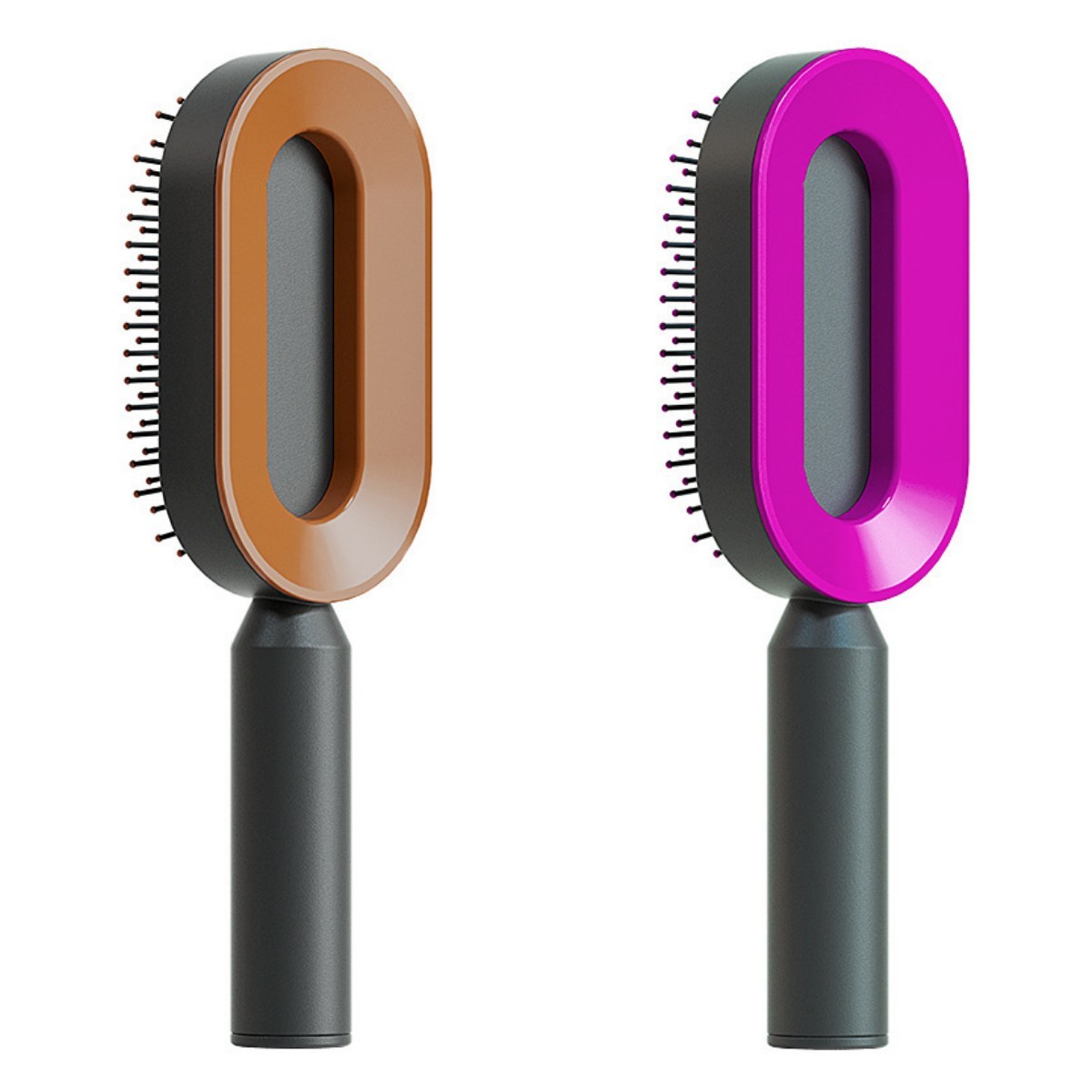 Self Cleaning Hair Brush For Women One-key Cleaning Hair Loss Airbag Massage Scalp Comb Anti-Static Hairbrush Louisiana Mart