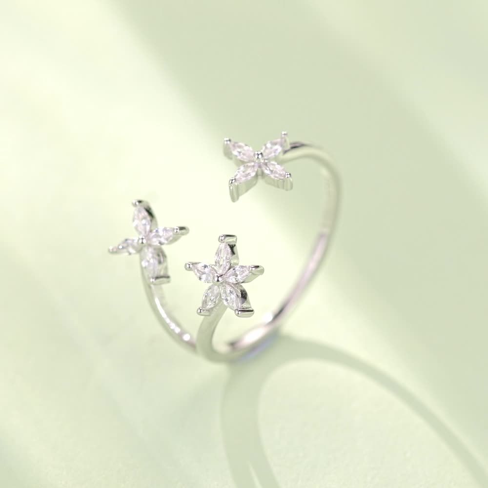 All-matching Twin S925 Sterling Silver Ring Bracelet