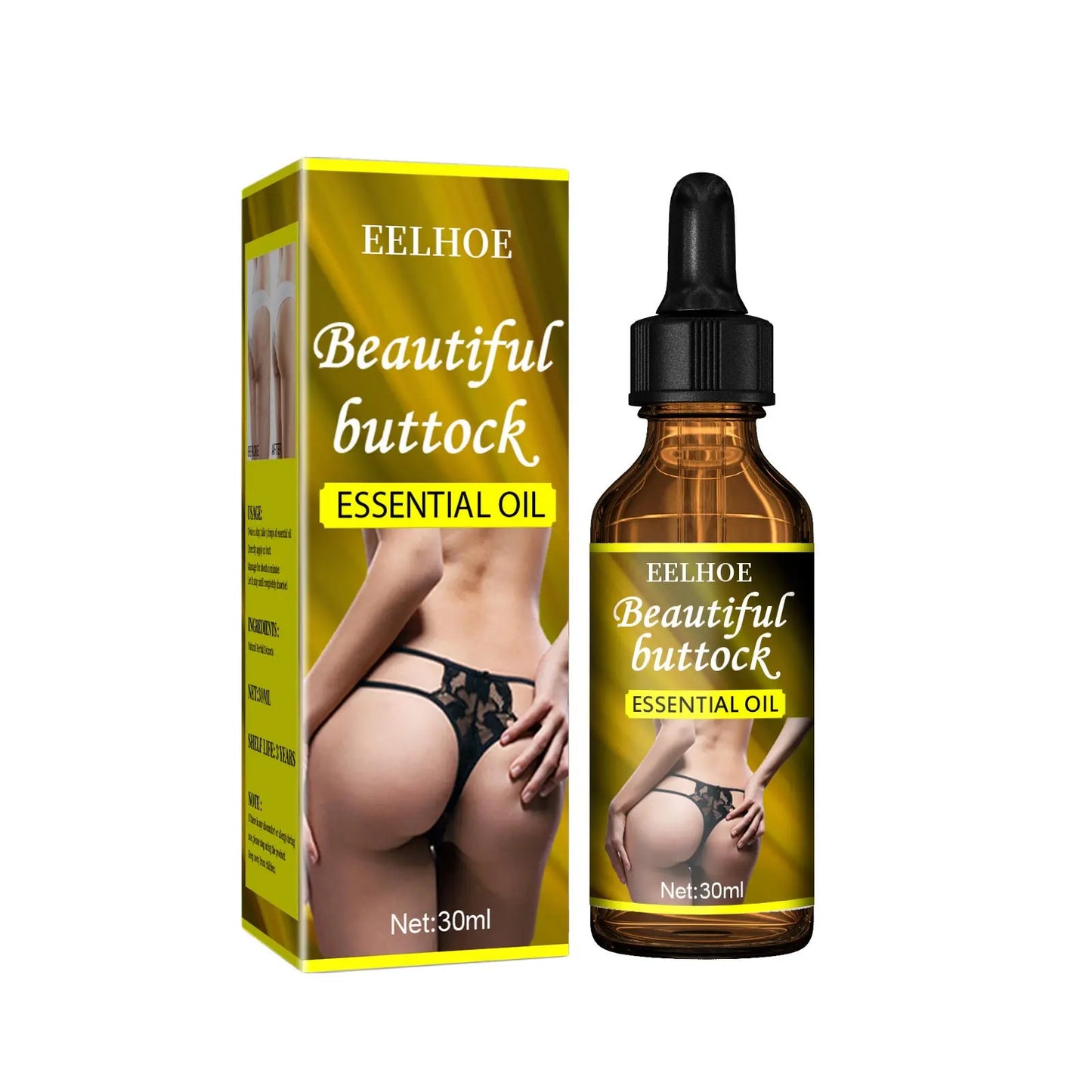 Butt Care Oil 30ml, 50ml, 30ml box Big Butt Massage Firming, softens the skin Louisiana Mart