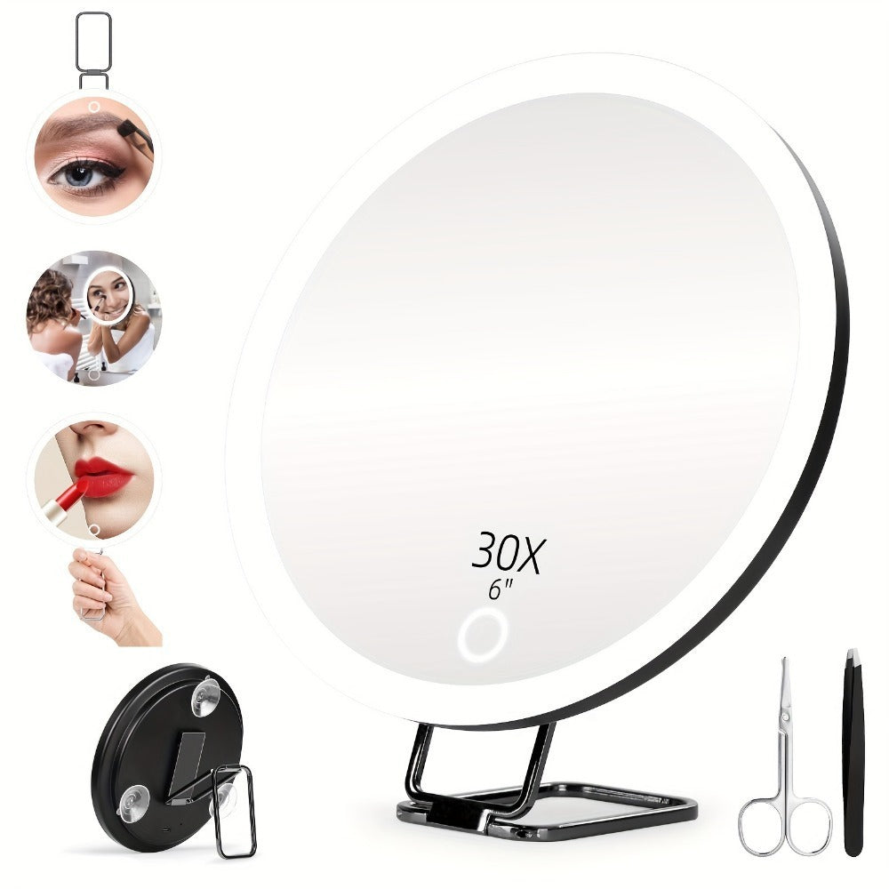 Charging Led Fill Light With Light Bracket Rotating Makeup Mirror Louisiana Mart