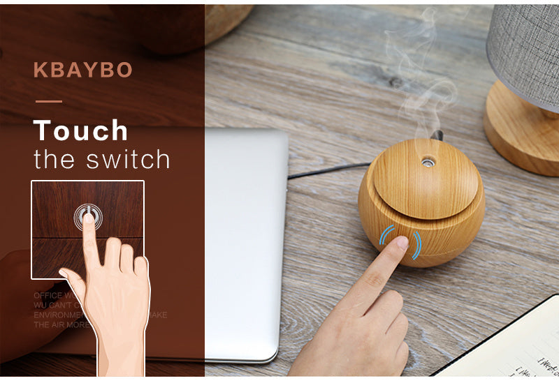USB Aroma Essential Oil Ultrasonic Cold Steam Diffuser Air Humidifier Purifier 7 Color Change LED Night Light for Home Office Louisiana Mart