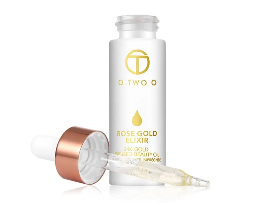24k Rose Gold Elixir Skin Make Up Oil For Face Essential Oil Before Primer Foundation Moisturizing Face Oil Anti-aging Louisiana Mart