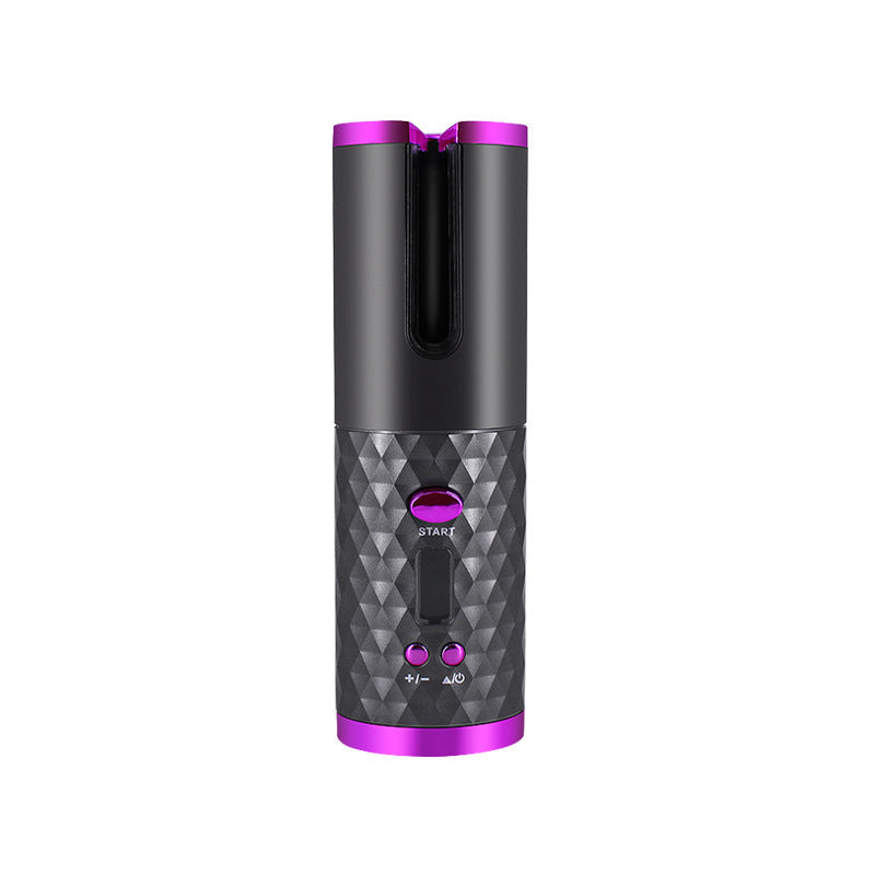 Rechargeable Automatic Hair Curler Women Portable Hair Curling Iron LCD Display Ceramic Curly Rotating Curling Wave Styer Louisiana Mart