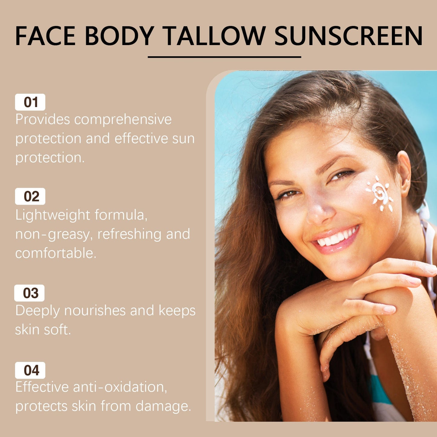 Refreshing Texture Not Oily Moisturizing And Caring Skin Isolation UV Protection Butter Protective Cream Louisiana Mart