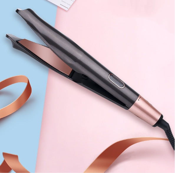 2 In1 Professional Hair Straightener Hair Crimper Dry/Wet Hair Straightening Curling Comb Louisiana Mart