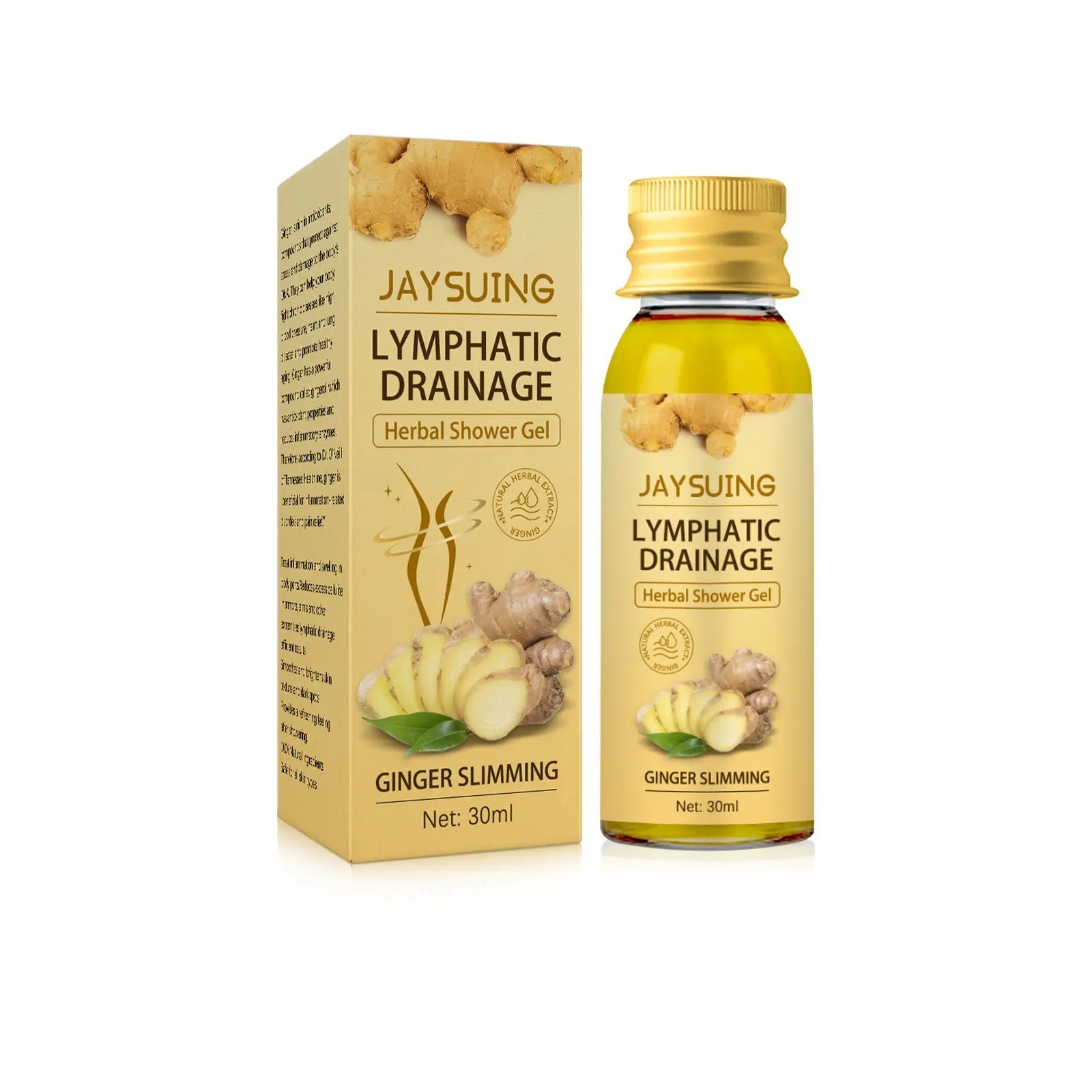 Ginger Body Sculpting Wash Unclog Lymphatics herbal shower gel 30ml Louisiana Mart