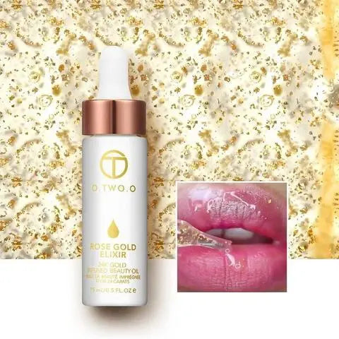 24k Rose Gold Elixir Skin Make Up Oil For Face Essential Oil Before Primer Foundation Moisturizing Face Oil Anti-aging Louisiana Mart