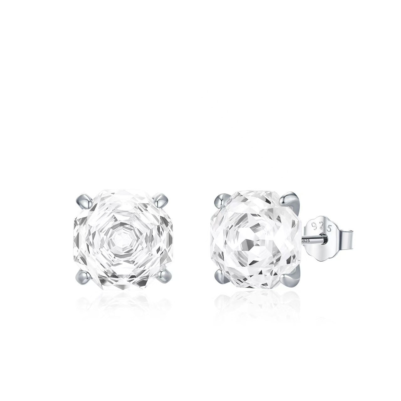 Exquisite Camellia Flower Stud Earrings Women's Anti-allergy Ear-caring