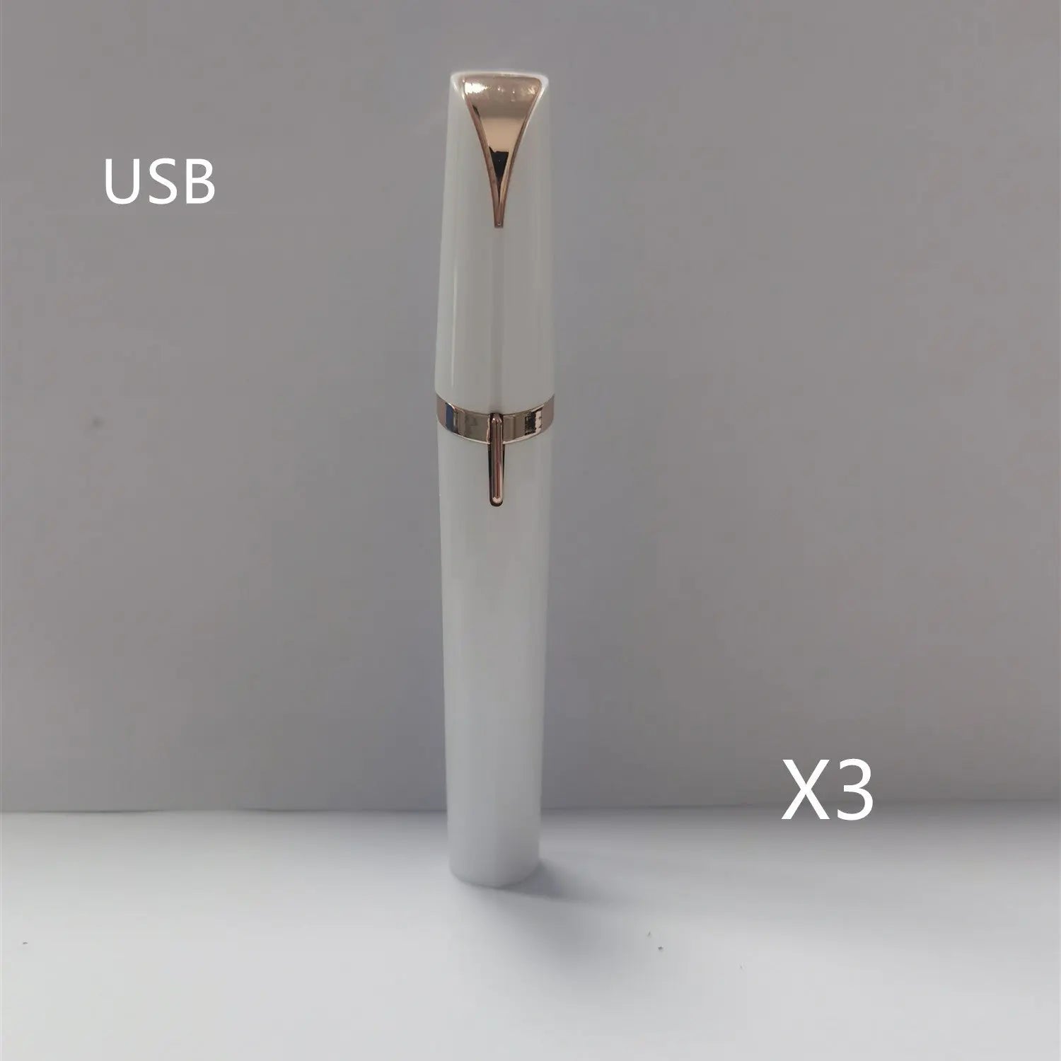 Mini Electric Eyebrow Trimmer Lipstick Brows Pen Hair Remover Painless Razor Epilator with LED Light Louisiana Mart