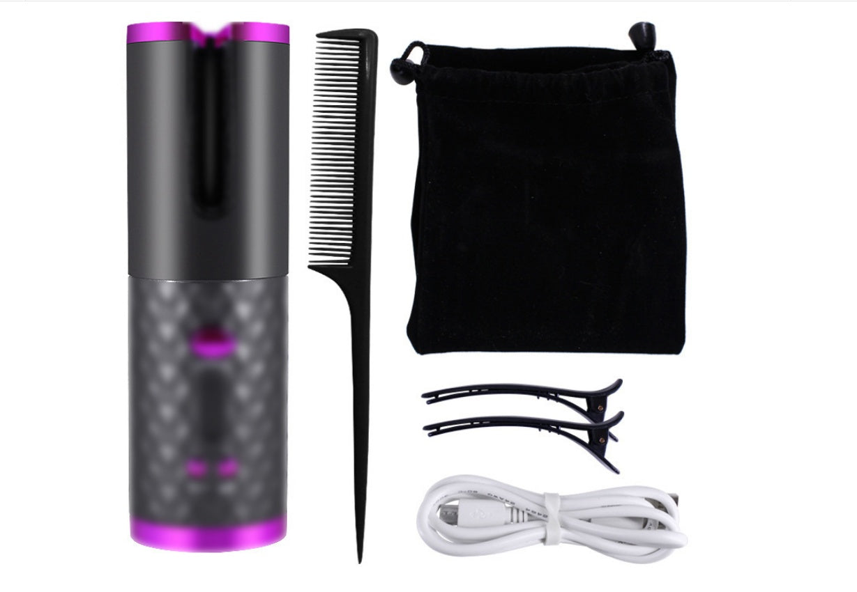 Curling Iron USB Wireless Multifunctional Charging Curler Louisiana Mart