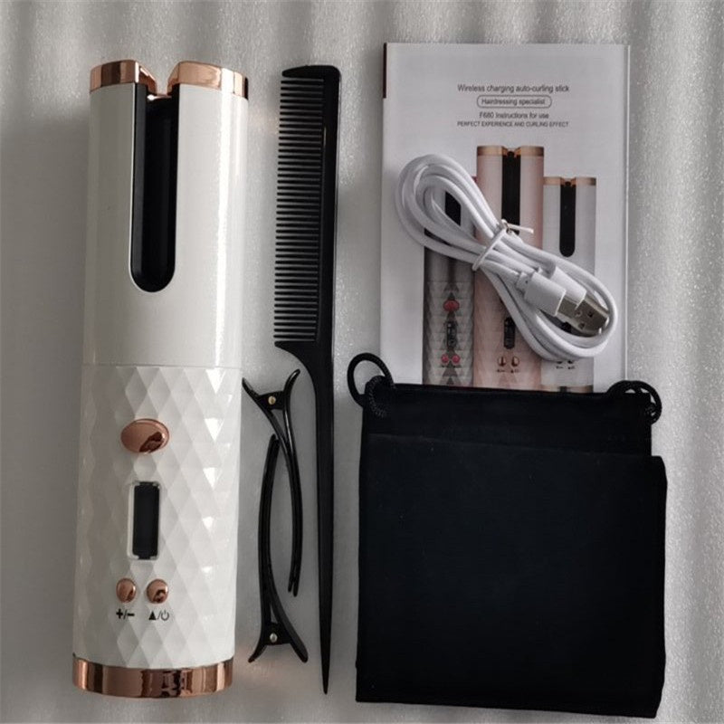 Curling Iron USB Wireless Multifunctional Charging Curler Louisiana Mart