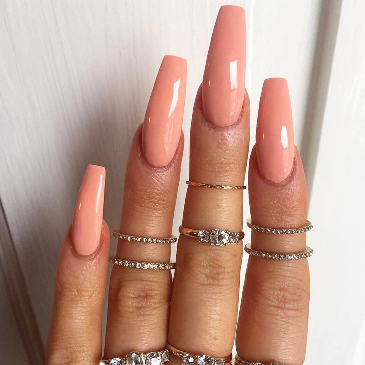 Wearing Nails, Fake Nails, Finished Ballet Nails, Cross-Border Transmission For Nail Nails To Wear 24 pieces