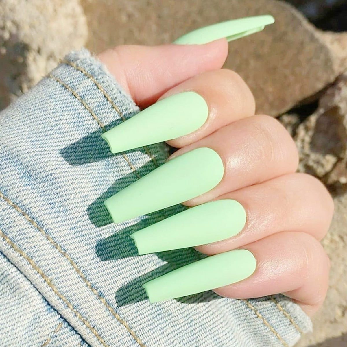 Wearing Nails, Fake Nails, Finished Ballet Nails, Cross-Border Transmission For Nail Nails To Wear 24 pieces