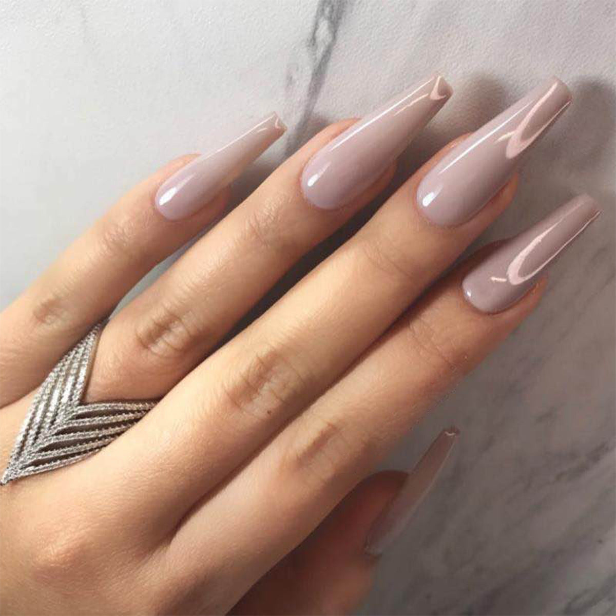 Wearing Nails, Fake Nails, Finished Ballet Nails, Cross-Border Transmission For Nail Nails To Wear 24 pieces