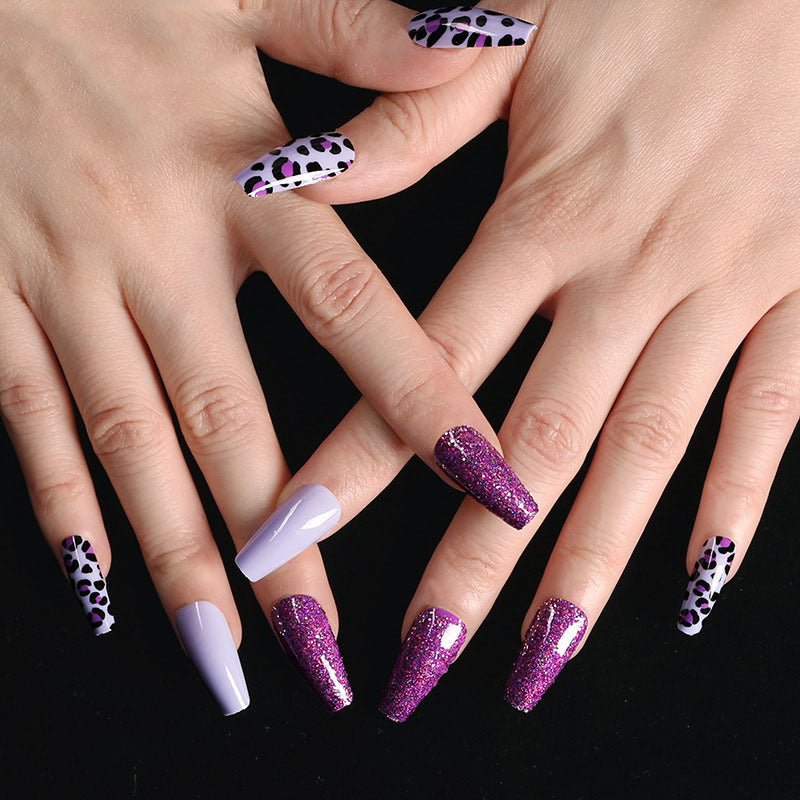 Wearing Nails, Fake Nails, Finished Ballet Nails, Cross-Border Transmission For Nail Nails To Wear 24 pieces