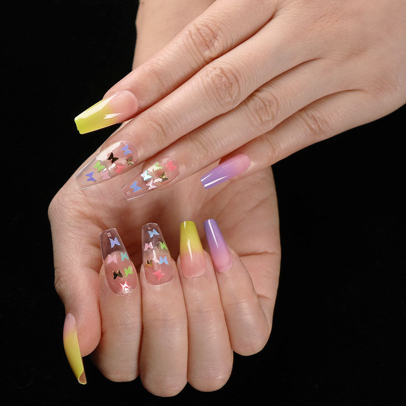 Wearing Nails, Fake Nails, Finished Ballet Nails, Cross-Border Transmission For Nail Nails To Wear 24 pieces