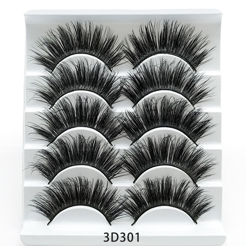 Mink False Eyelashes 3D False Eyelashes Five Pairs Of Soft Cotton Stalk Eyelashes Louisiana Mart