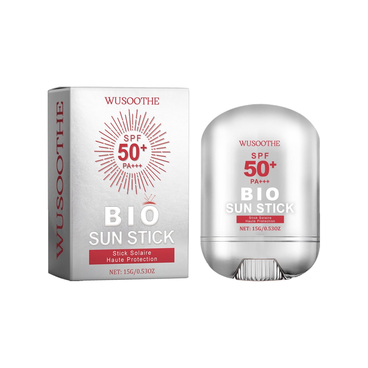 WUSOOTHE Bio Sun Stick 15g - Advanced Protection With Peptide Complex, Collagen And Hyaluronic Acid SPF50,PortableStrong UVProtection Sunscreen Stick Louisiana Mart