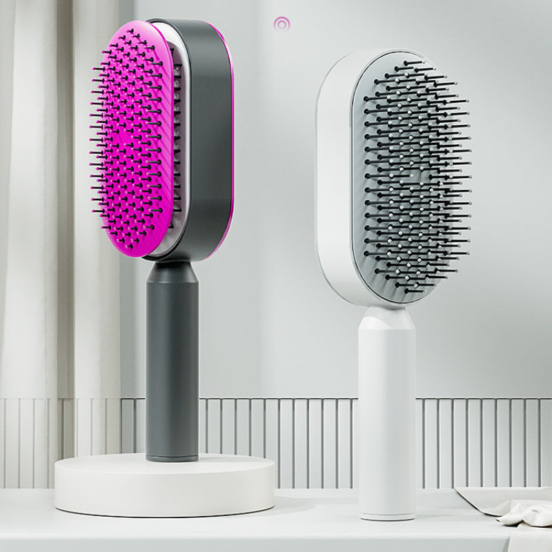 Women Fashion 3D Hair Growth Comb Hairbrush Self-Cleaning Hair Brush Self Cleaning Hair Brush For Women Massage Scalp Promote Blood Circulation Anti Hair Loss Louisiana Mart