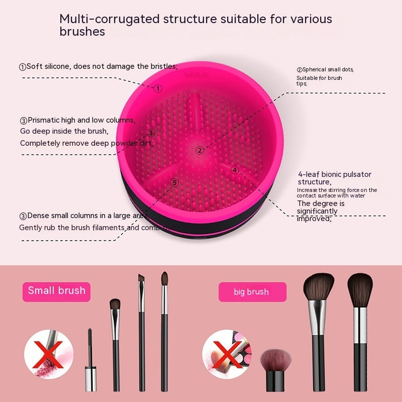 Electric Cosmetic Brush Cleaning Device Type-c Suit Beauty Tools Louisiana Mart