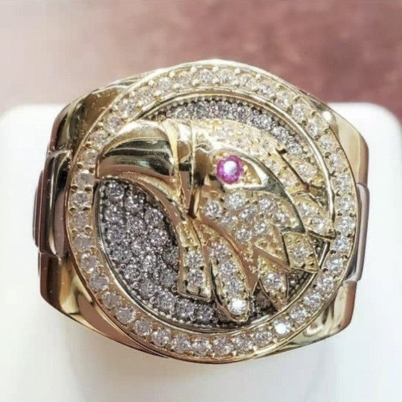 Flying Eagle Domineering European And American Men's Ring