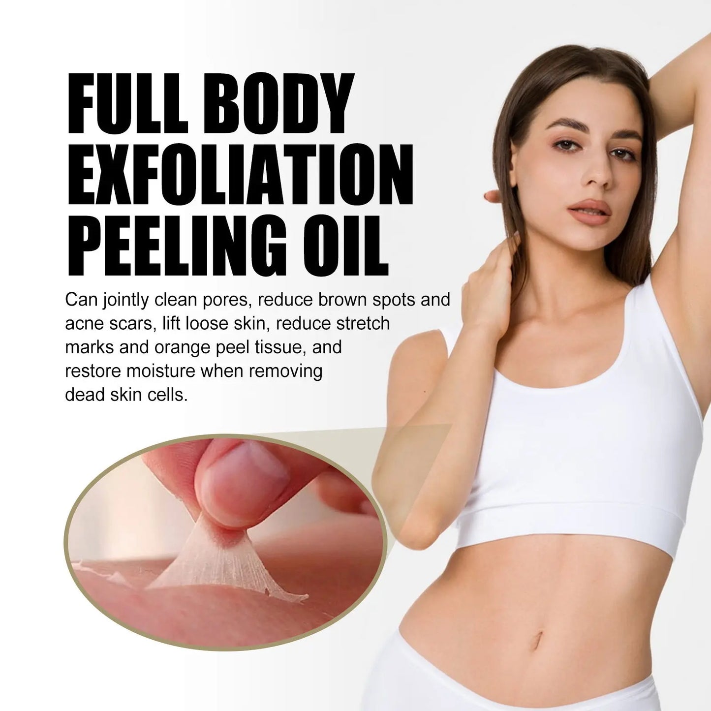 Delicate Brightening Body Cleaning Exfoliating Skin Care Oil 50ml Louisiana Mart