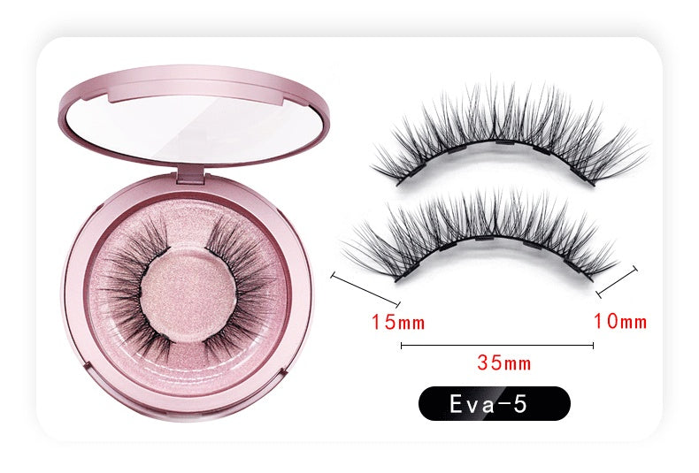 Natural Long Lasting Magnetic Liquid Eyeliner & Magnetic False Eyelashes & Tweezer Set Make up Set Louisiana Mart