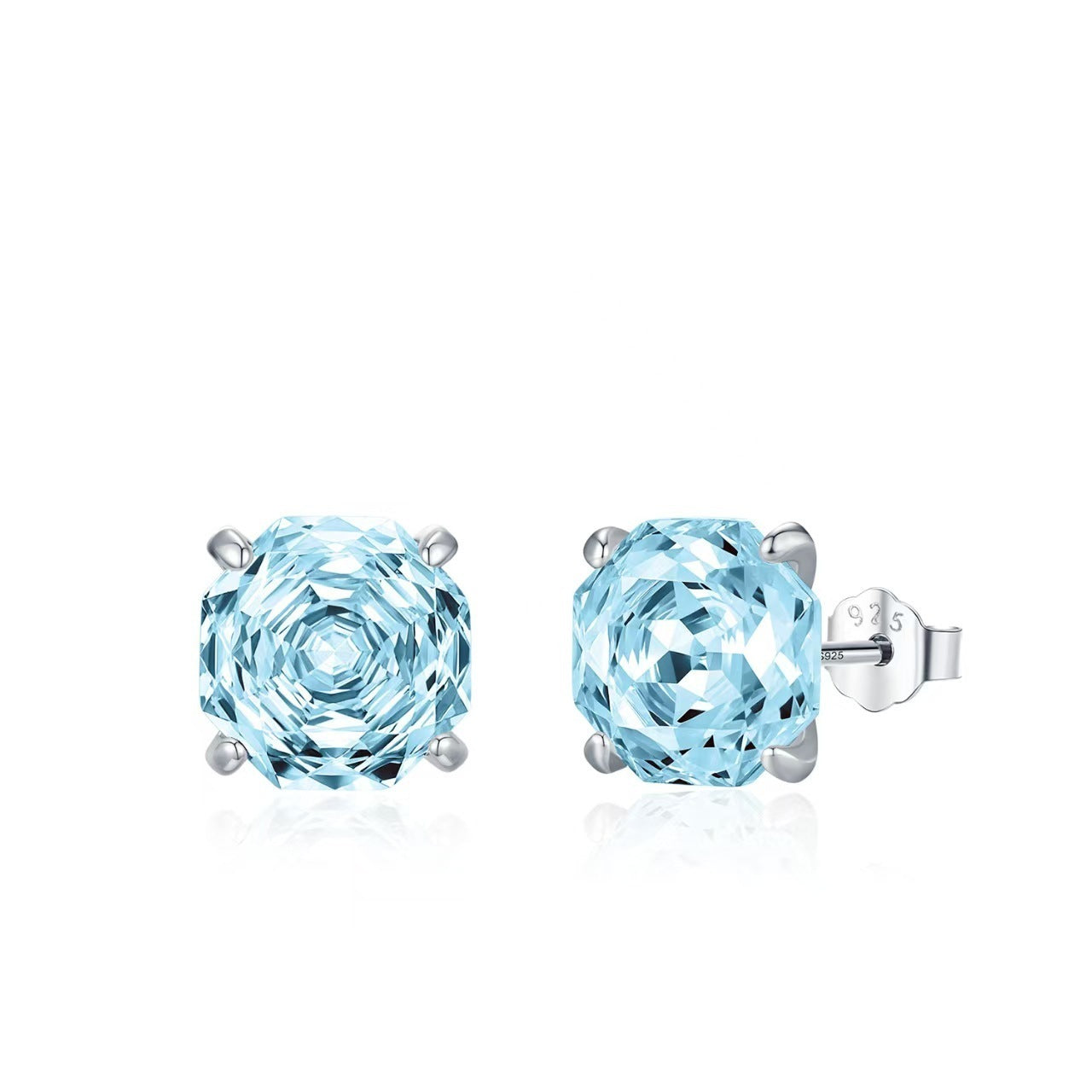 Exquisite Camellia Flower Stud Earrings Women's Anti-allergy Ear-caring