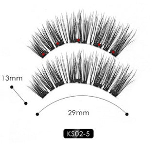 Natural Long Lasting Magnetic Liquid Eyeliner & Magnetic False Eyelashes & Tweezer Set Make up Set Louisiana Mart