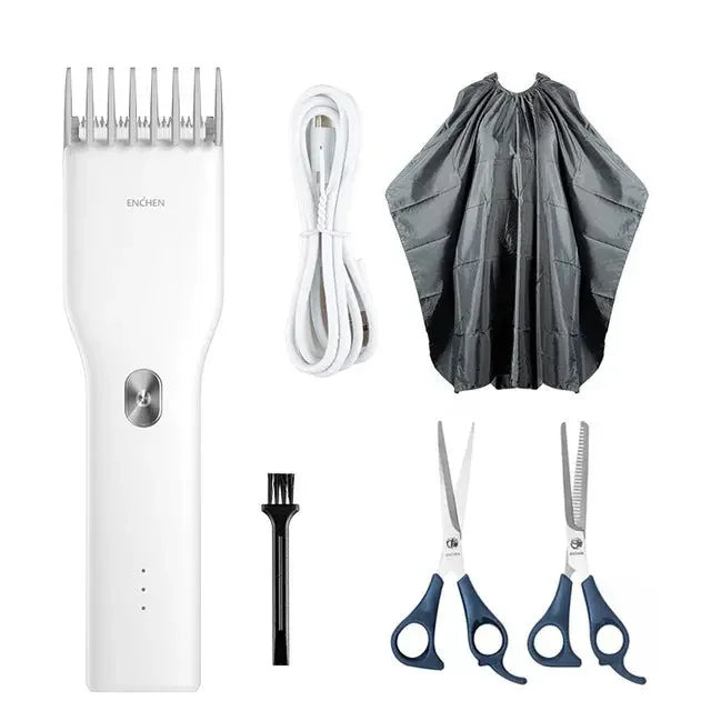 Louisiana Mart Cordless Electric Hair Shaver & Trimmer for Adults & Kids – USB Rechargeable Quiet Hair Cutter for Children & Family Use (USA) Louisiana Mart