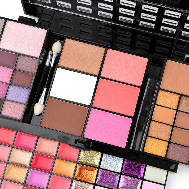 74 Colors Makeup Set Lip Gloss Blush Eyeshadow Highlight Combination Plate Wholesale Makeup Set Louisiana Mart