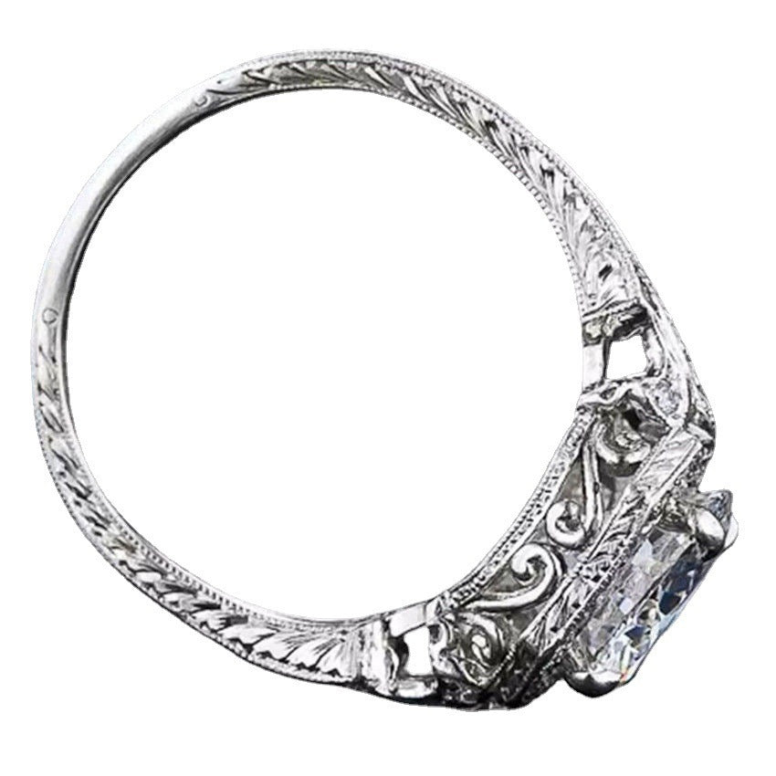 Women's Fashion Personality Eight Arrows Zircon Ring