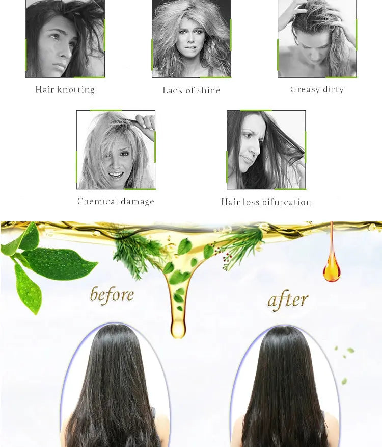 Natural Argan Hair Oil 100mL Deep Moisturizing Hair Conditioner Reduce Frizz and Dandruff Louisiana Mart