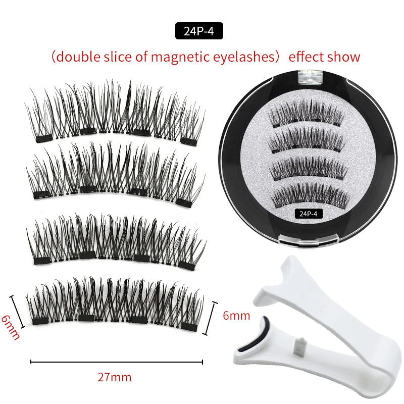 Magnetic False Eyelashes – Reusable & Natural Look for all-day comfort Louisiana Mart