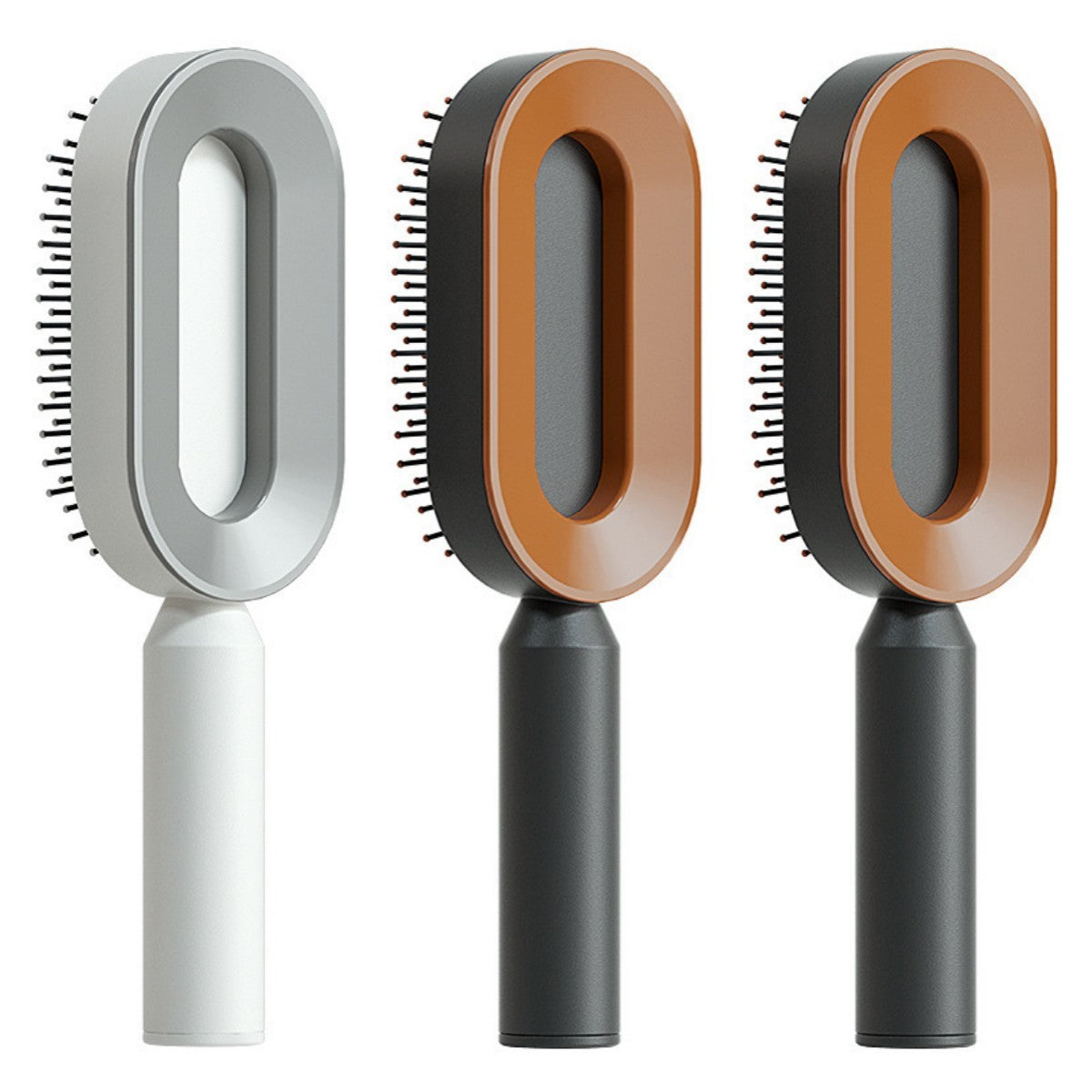 Self Cleaning Hair Brush For Women One-key Cleaning Hair Loss Airbag Massage Scalp Comb Anti-Static Hairbrush Louisiana Mart