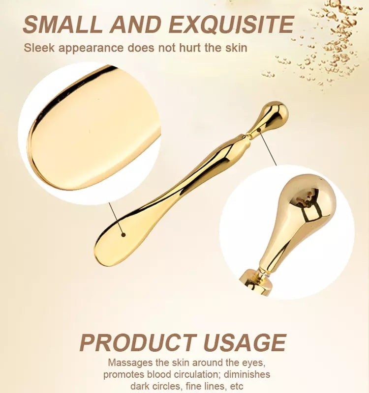 Eye Cream Stick Roller For Face Metal Spatula Puff Applicator Eye Cream Massager Facial Cream Massage Sticks Eye Metal Makeup Spatula Eye Wand 10cm Louisiana Mart