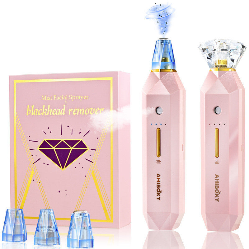 2-IN-1 Blackhead Remover Vacuum Pore Cleaner Acne Remover Mist Facial Sprayer Skin Mouisture Nose Face Deep Cleansing Skin Care Louisiana Mart