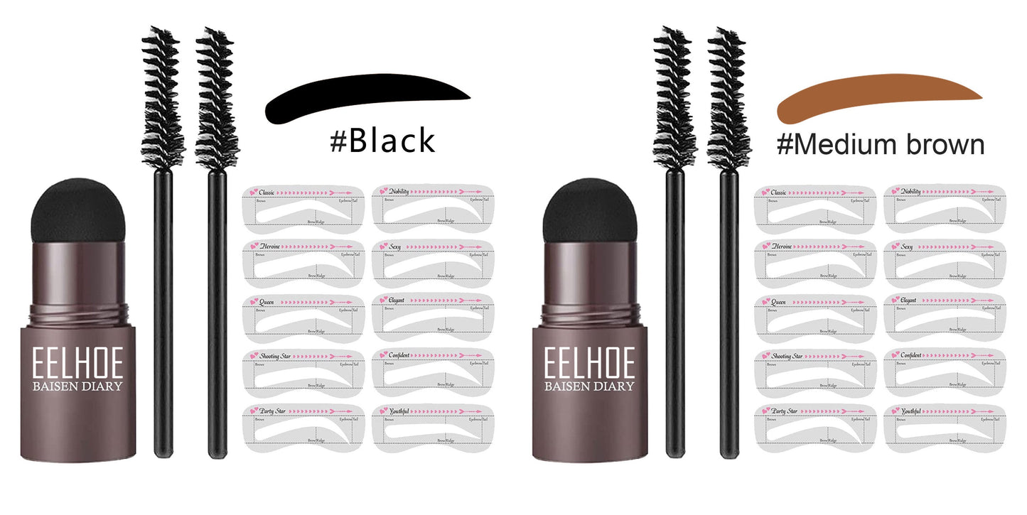 Eyebrow Makeup Powder – Perfect Eyebrow Mold Set Louisiana Mart