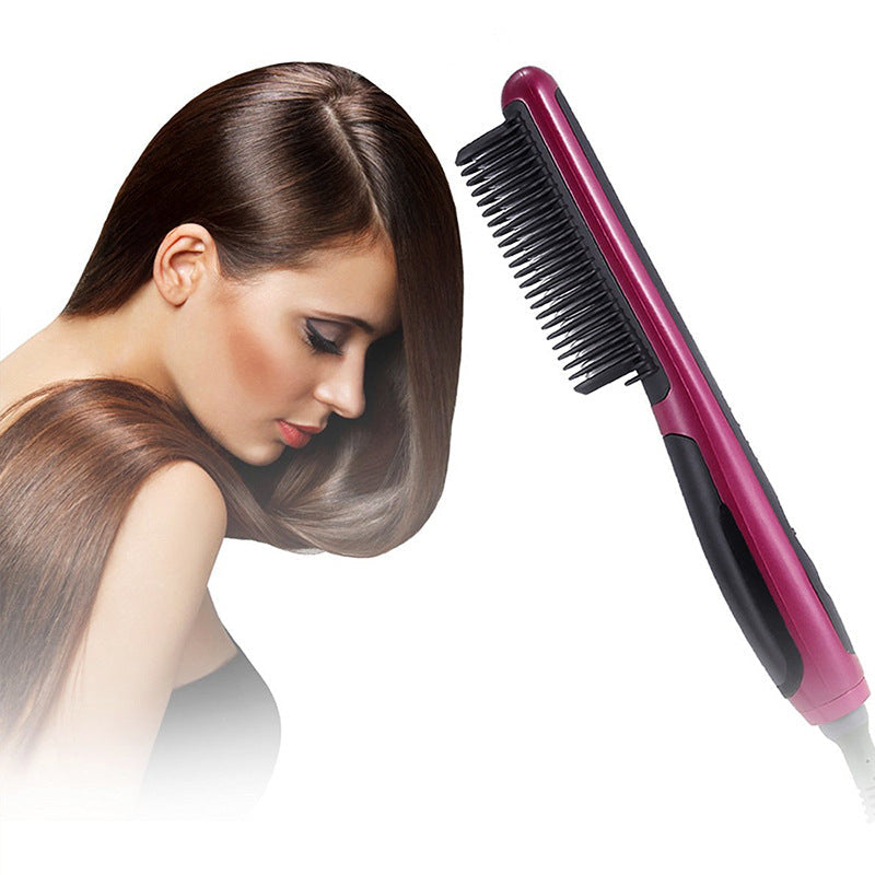 Home automatic adjustable temperature red hair straightener Louisiana Mart
