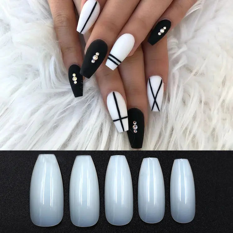 500 transparent natural fake nails Louisiana Mart
