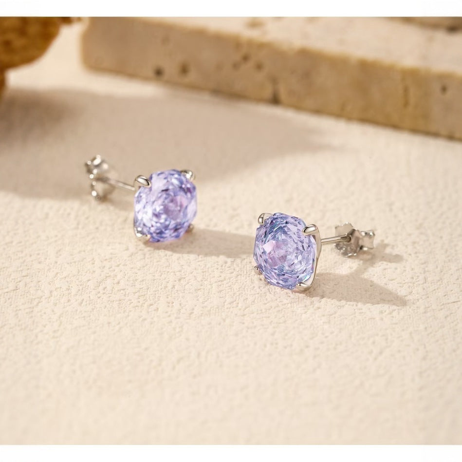 Exquisite Camellia Flower Stud Earrings Women's Anti-allergy Ear-caring