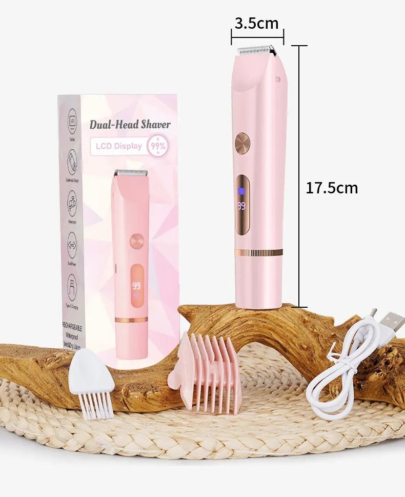 Women's Hair Trimmer, Baby Hair Clipper, Women's Pubic Hair Trimmer, Hair Removal Device, Dry And Wet Use Louisiana Mart