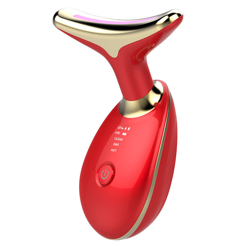 EMS Thermal Neck Lifting And Tighten Massager Electric Microcurrent Wrinkle Remover Louisiana Mart