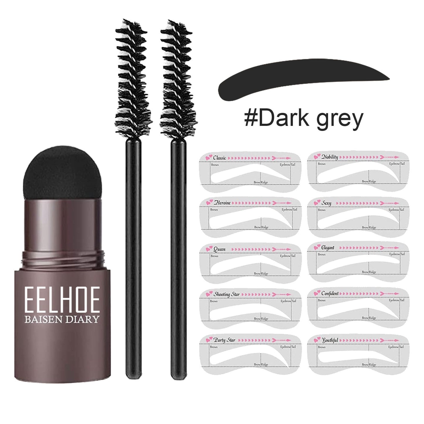 Eyebrow Makeup Powder – Perfect Eyebrow Mold Set Louisiana Mart