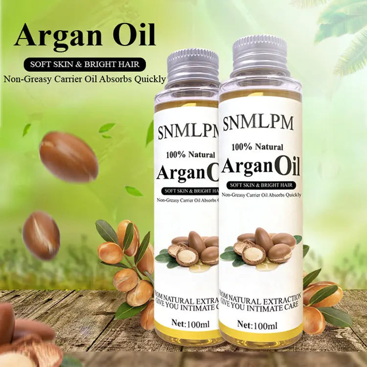 Natural Argan Hair Oil 100mL Deep Moisturizing Hair Conditioner Reduce Frizz and Dandruff Louisiana Mart