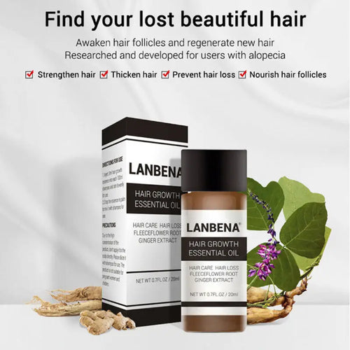 LANBENA Hair Care Essential Oil Hair Growth Treatment Prevention Hair Loss Treatment 20ml Louisiana Mart