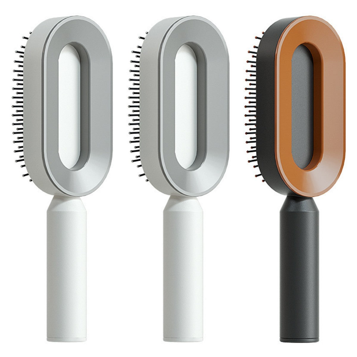 Self Cleaning Hair Brush For Women One-key Cleaning Hair Loss Airbag Massage Scalp Comb Anti-Static Hairbrush Louisiana Mart