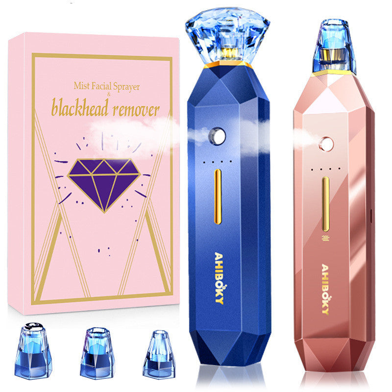 2-IN-1 Blackhead Remover Vacuum Pore Cleaner Acne Remover Mist Facial Sprayer Skin Mouisture Nose Face Deep Cleansing Skin Care Louisiana Mart