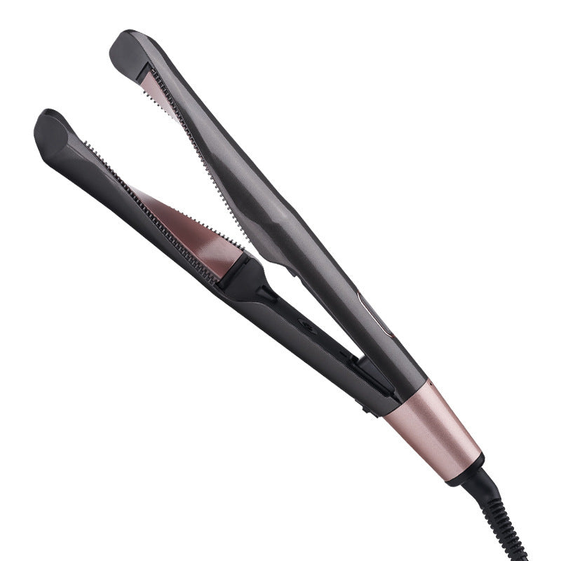 2 In1 Professional Hair Straightener Hair Crimper Dry/Wet Hair Straightening Curling Comb Louisiana Mart